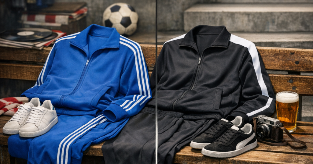 Adidas Trefoil vs Puma T7