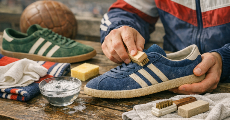 clean suede terrace trainers