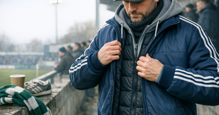 layering a track jacket