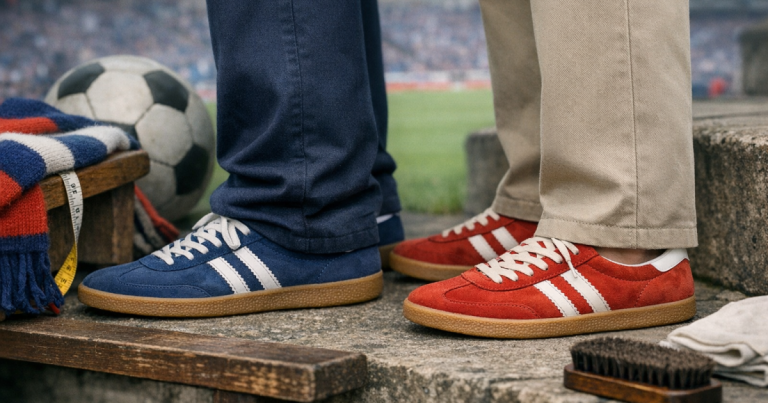 trouser break for terrace trainers