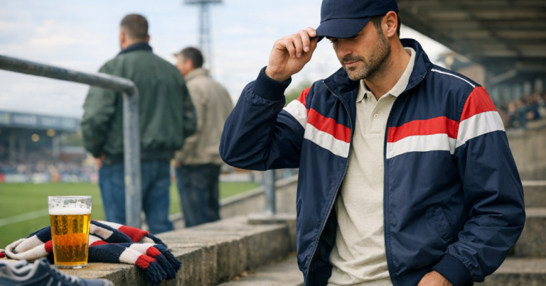 cap with a terrace jacket